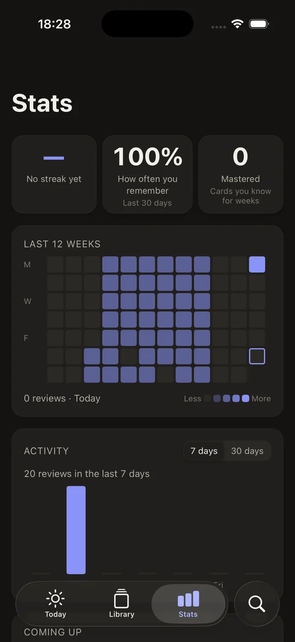 MemSpark: statistics, dark appearance